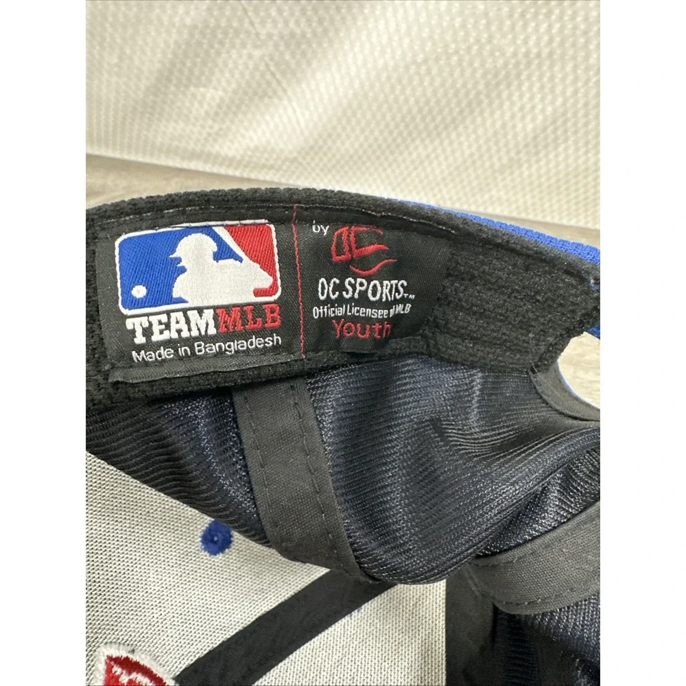 Mens Chicago Cubs Baseball Cap Blue Red Embroidered C Logo Adjustable Strap
